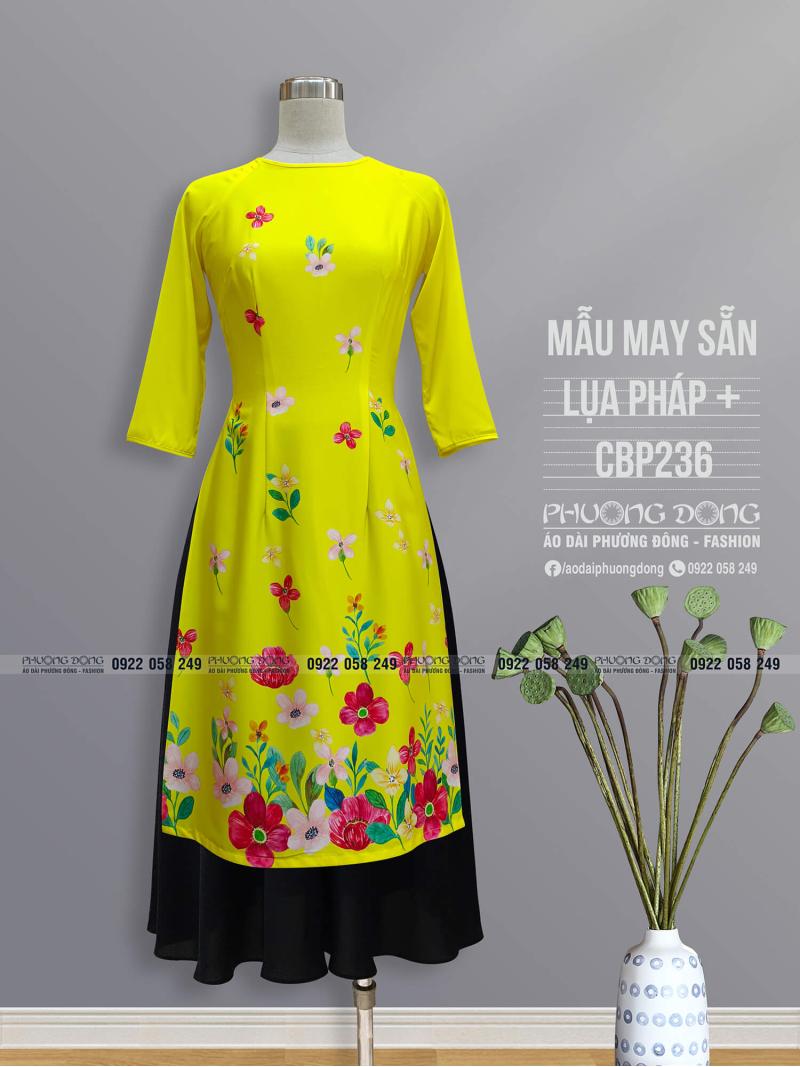 Áo Dài Cách Tân Lụa Pháp CBP236